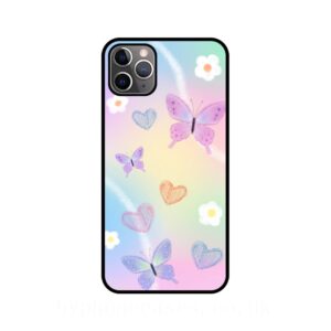 Apple iPhone 11 Series Butterfly iPhone 11 Pro Hardshell Plastic Phone Case Aesthetic